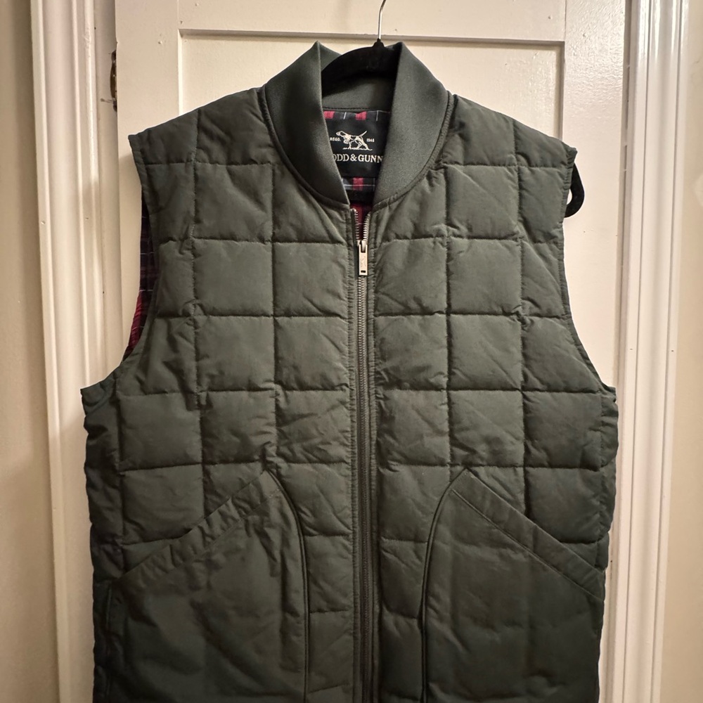 Rodd & Gunn Men's green  Quilted Vest medium